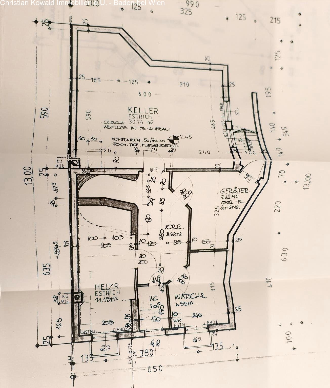 Einreichplan Keller Einreichplan Keller