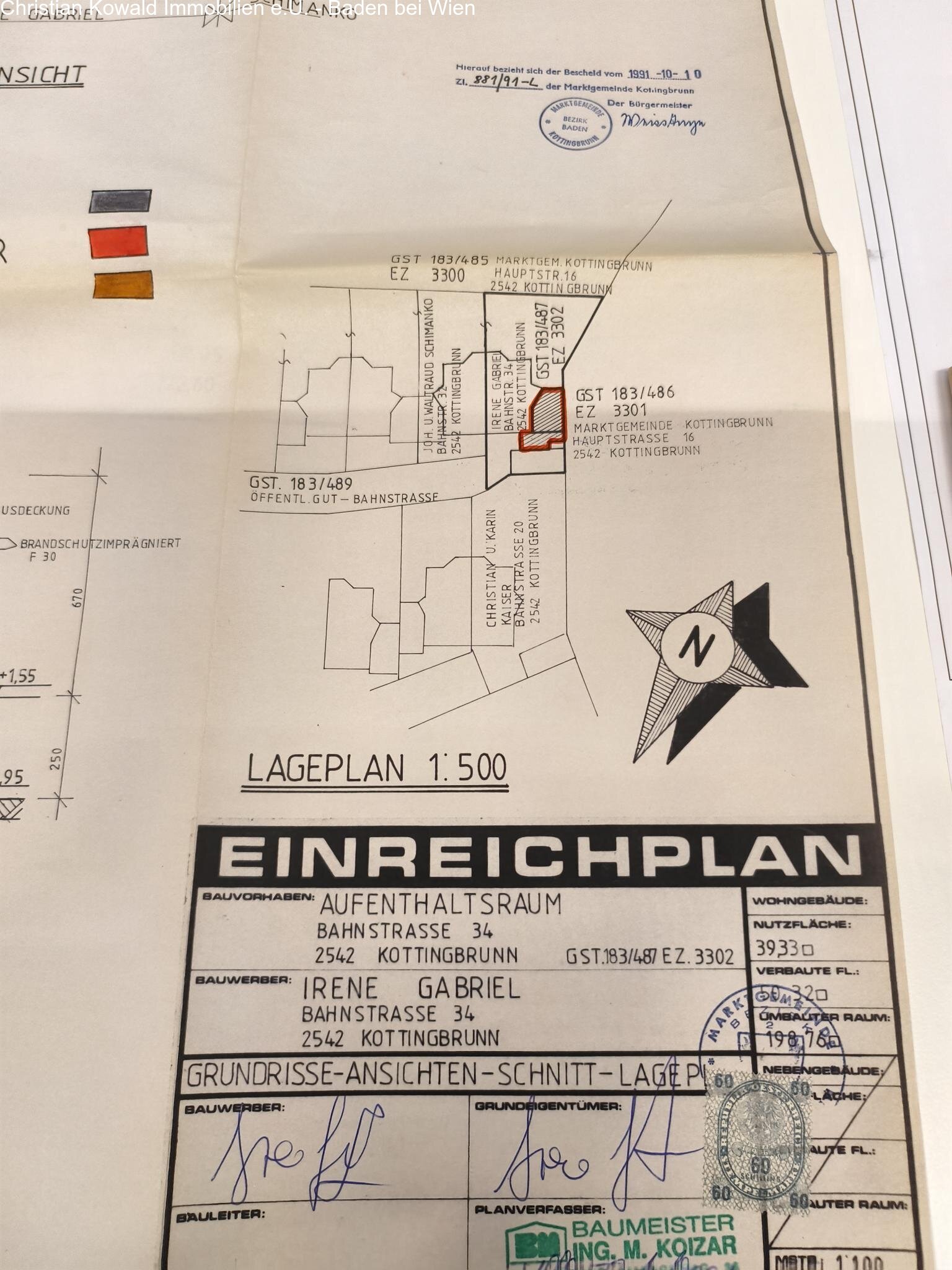 Einreichplan Heimbüro Einreichplan Heimbüro