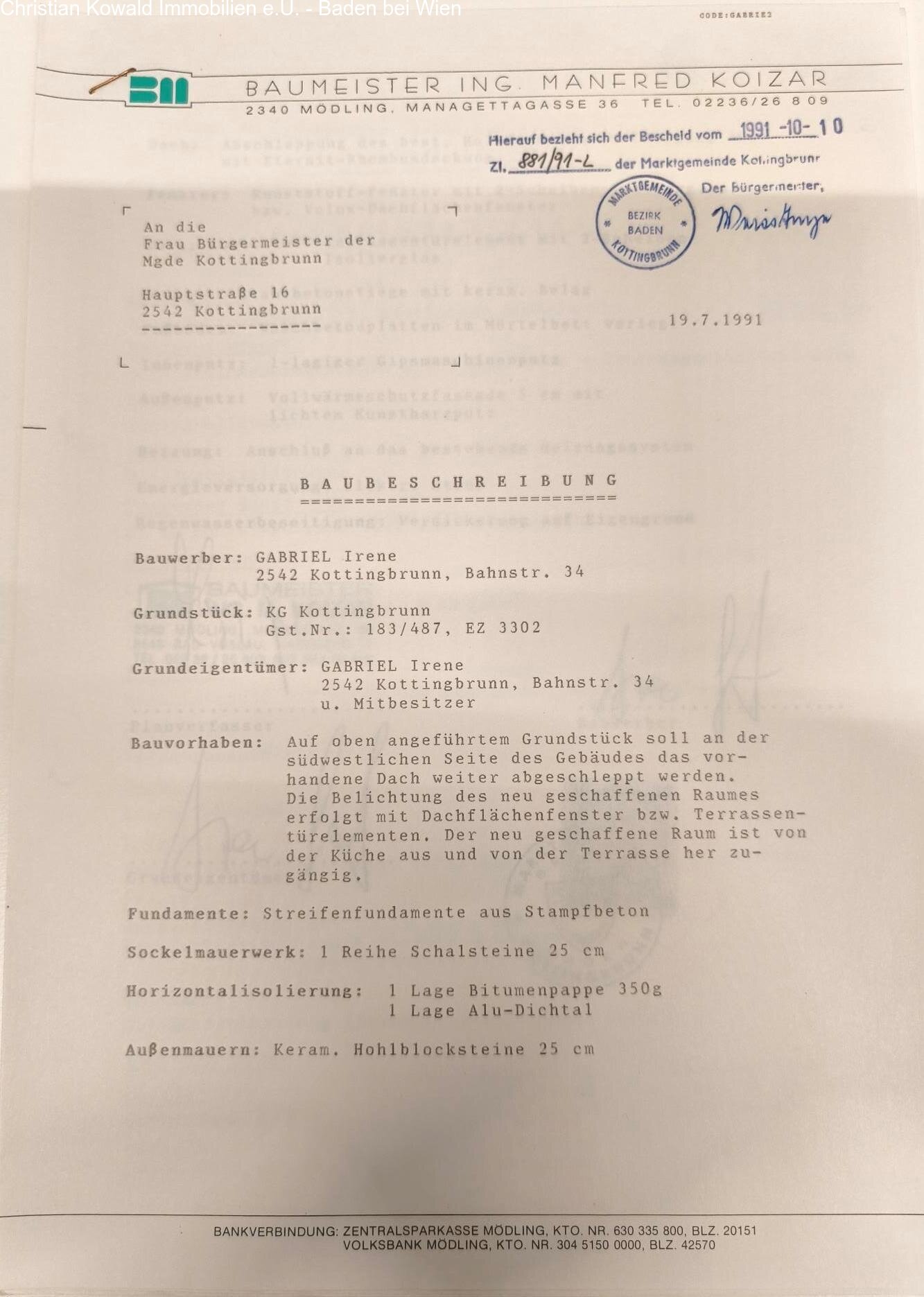 Baubeschreibung Seite1 Baubeschreibung Seite1