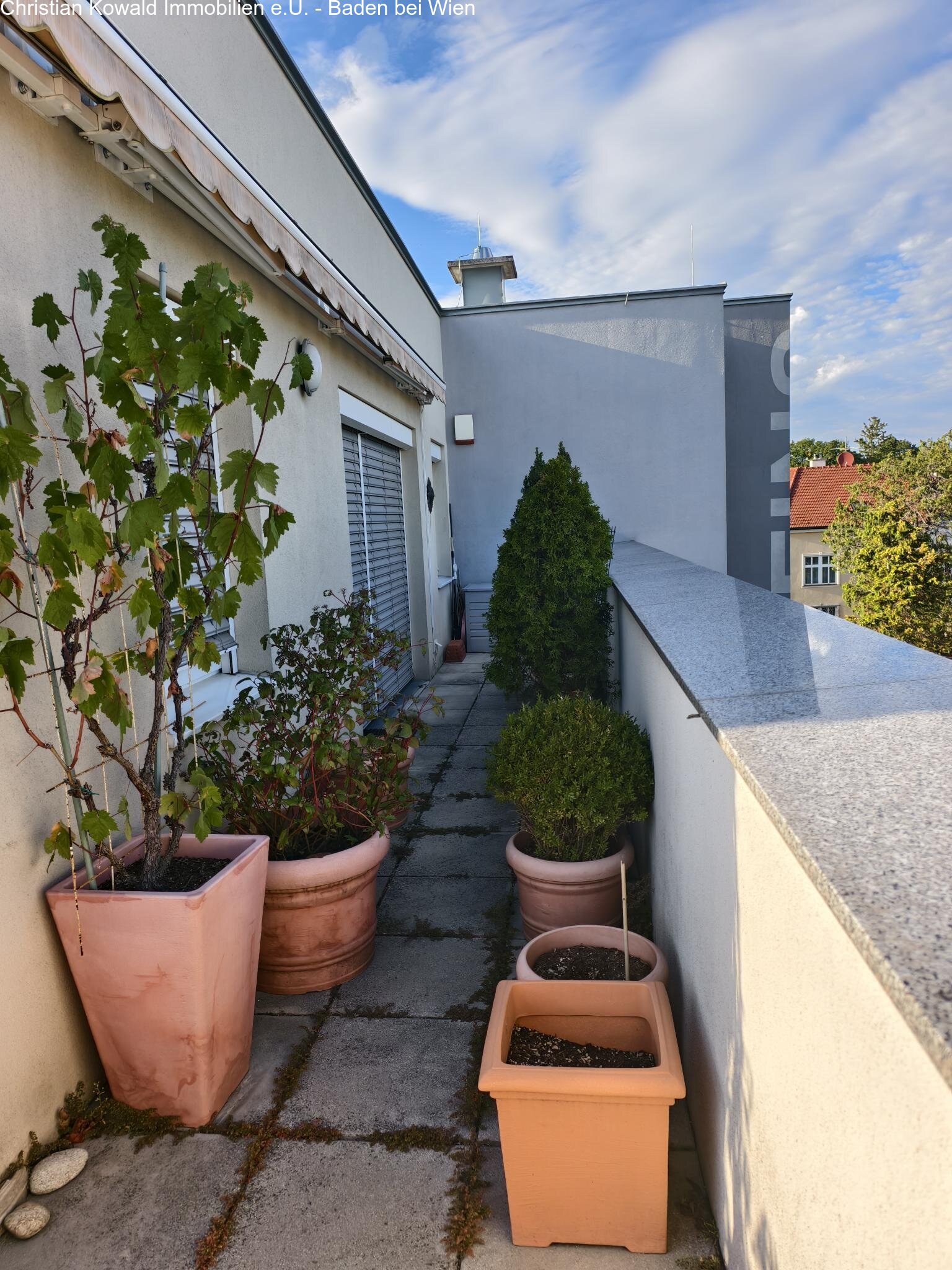Dachterrasse richtung Osten