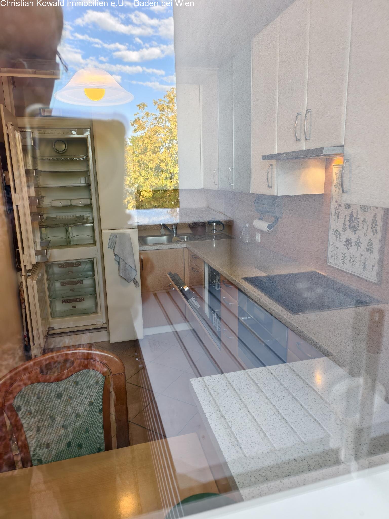 Einbauküche Blick von der Dachterrasse